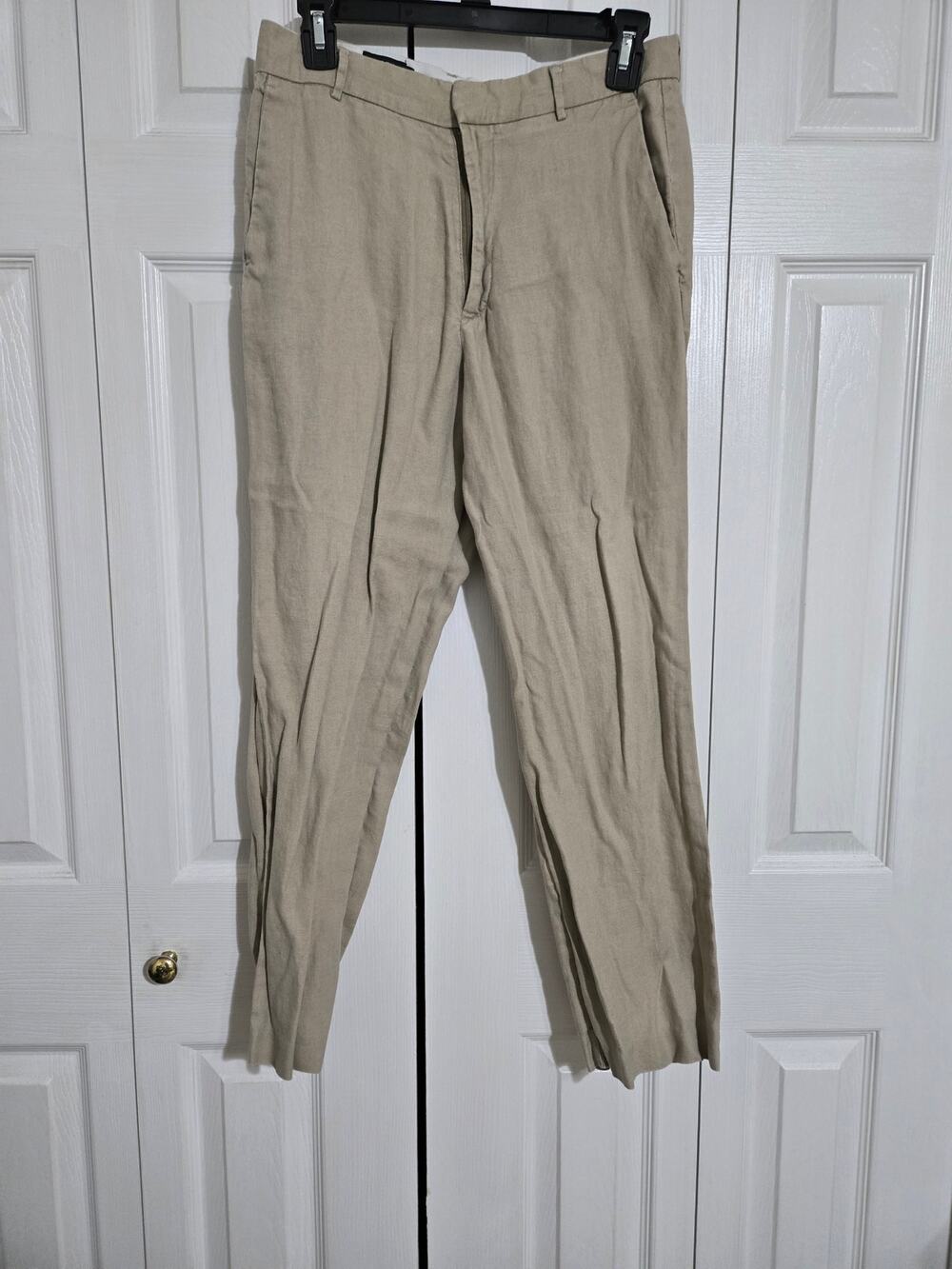 J. Crew size 30 men's khaki colored linen pants